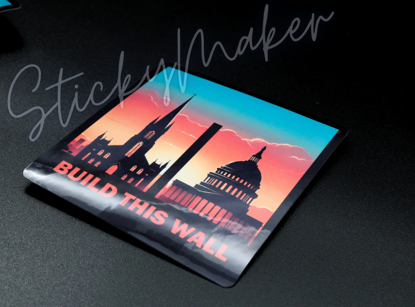 Build This Wall Sticker | Separation of Church and State | Anti Trump | Anti Racism Sticker | Bumper Sticker | Waterproof Car Decal