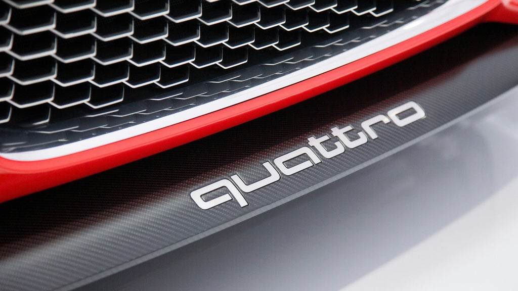 Quattro Logo Vinyl Decal - OEM Size Audi Emblem Replacement Sticker, Premium Oracal 651 Vinyl for Grille, Trunk, or Dashboard - Fits A3, A4, A5, S3, S4, RS6