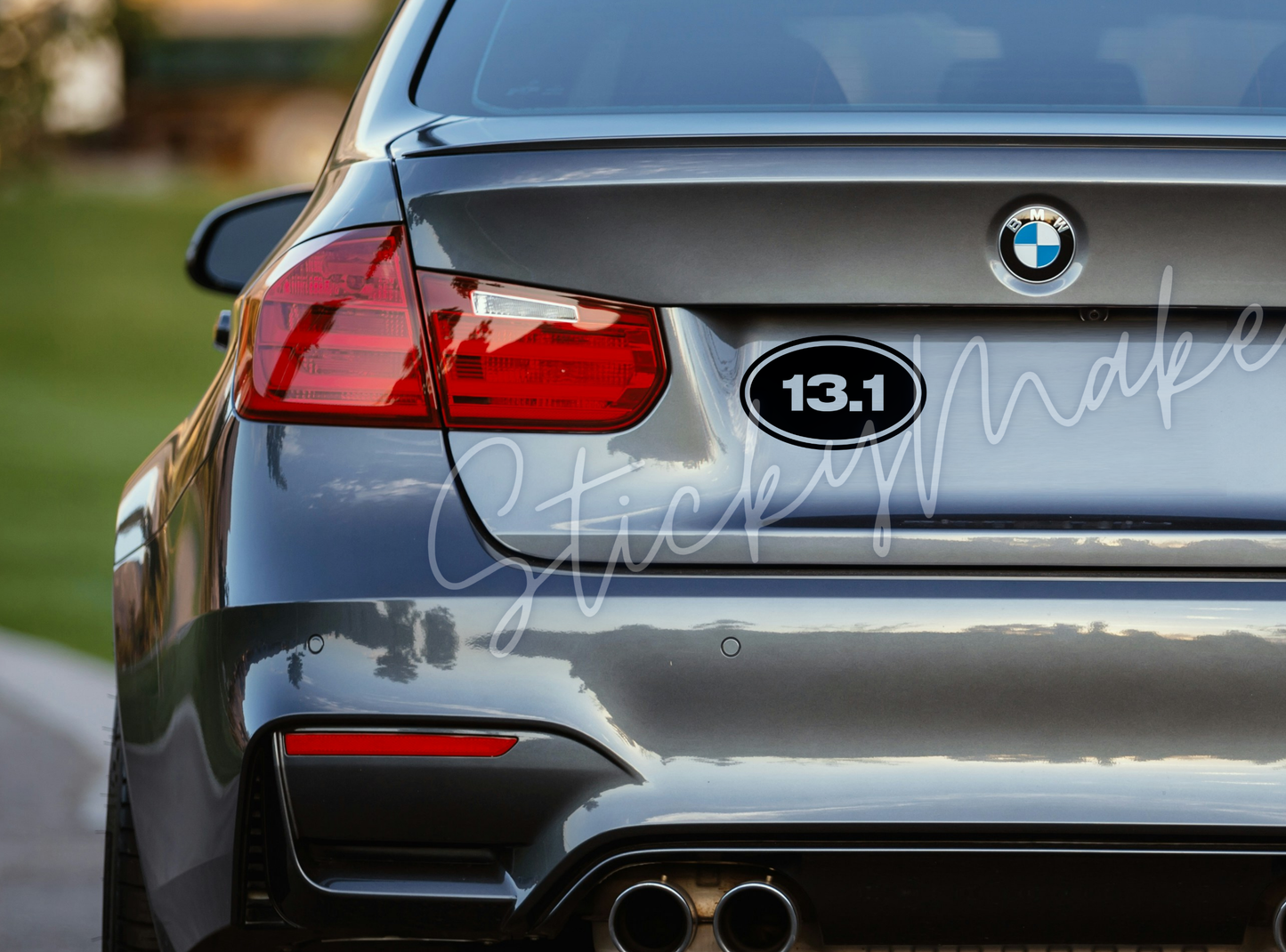 Marathon Race Runner Vinyl Decal Half Marathon Sticker Triathlon 13.1 26.2 10k 5k 3.1 6.2 50 50k | Waterproof | 63 Color Choices