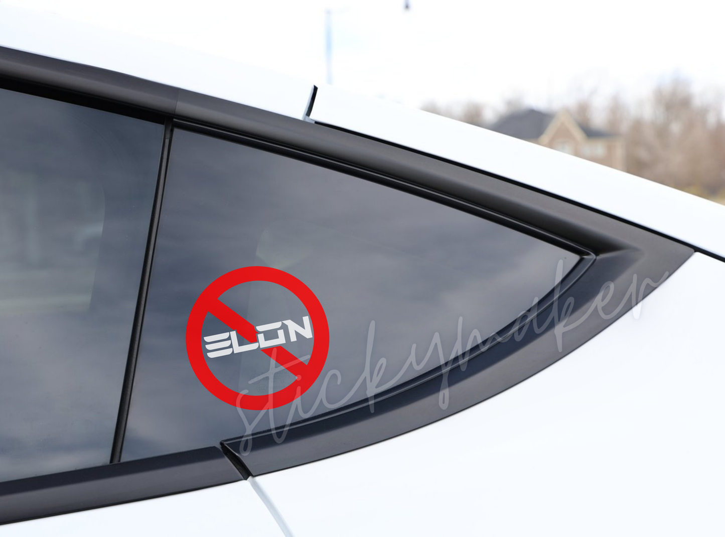 Anti Elon Vinyl Decal | Bumper Sticker | Anti-Elon Musk Tesla Car | Anti Elon Tesla | F-Elon Anti-Elon F Elon F-Elon Felon