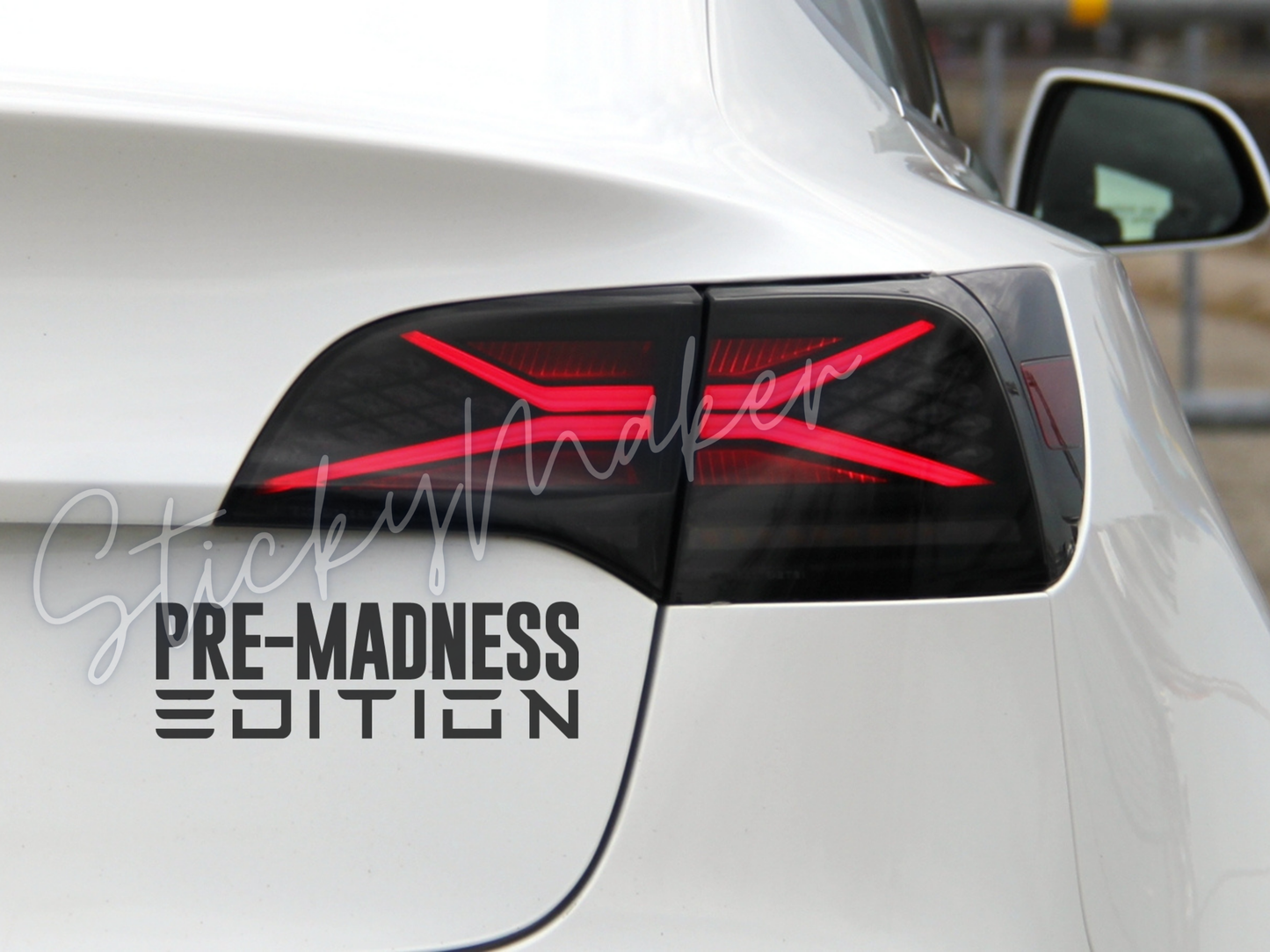 Pre-Madness Edition Vinyl Decal | Bumper Sticker | Anti Elon Tesla | Waterproof | Fuck Elon | 63 Colors Anti-Elon Tesla Pre Madness