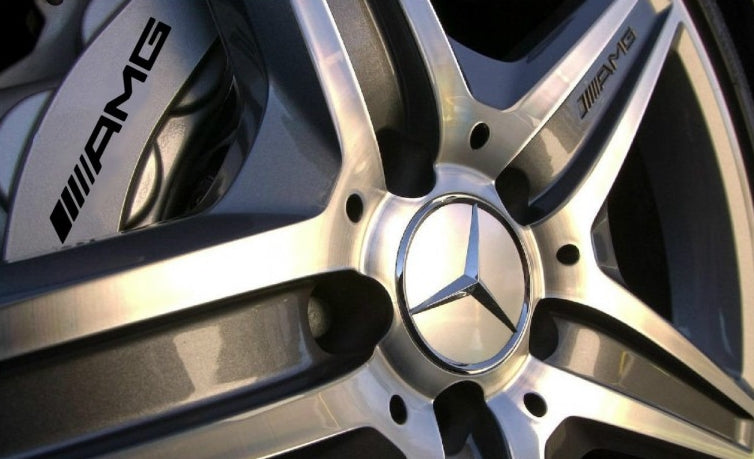 8 x Mercedes AMG Brake Caliper Vinyl Decal Stickers | Mercedes Benz | Calipers - Sticky Maker