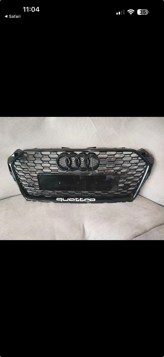 Quattro Logo Vinyl Decal - OEM Size Audi Emblem Replacement Sticker, Premium Oracal 651 Vinyl for Grille, Trunk, or Dashboard - Fits A3, A4, A5, S3, S4, RS6