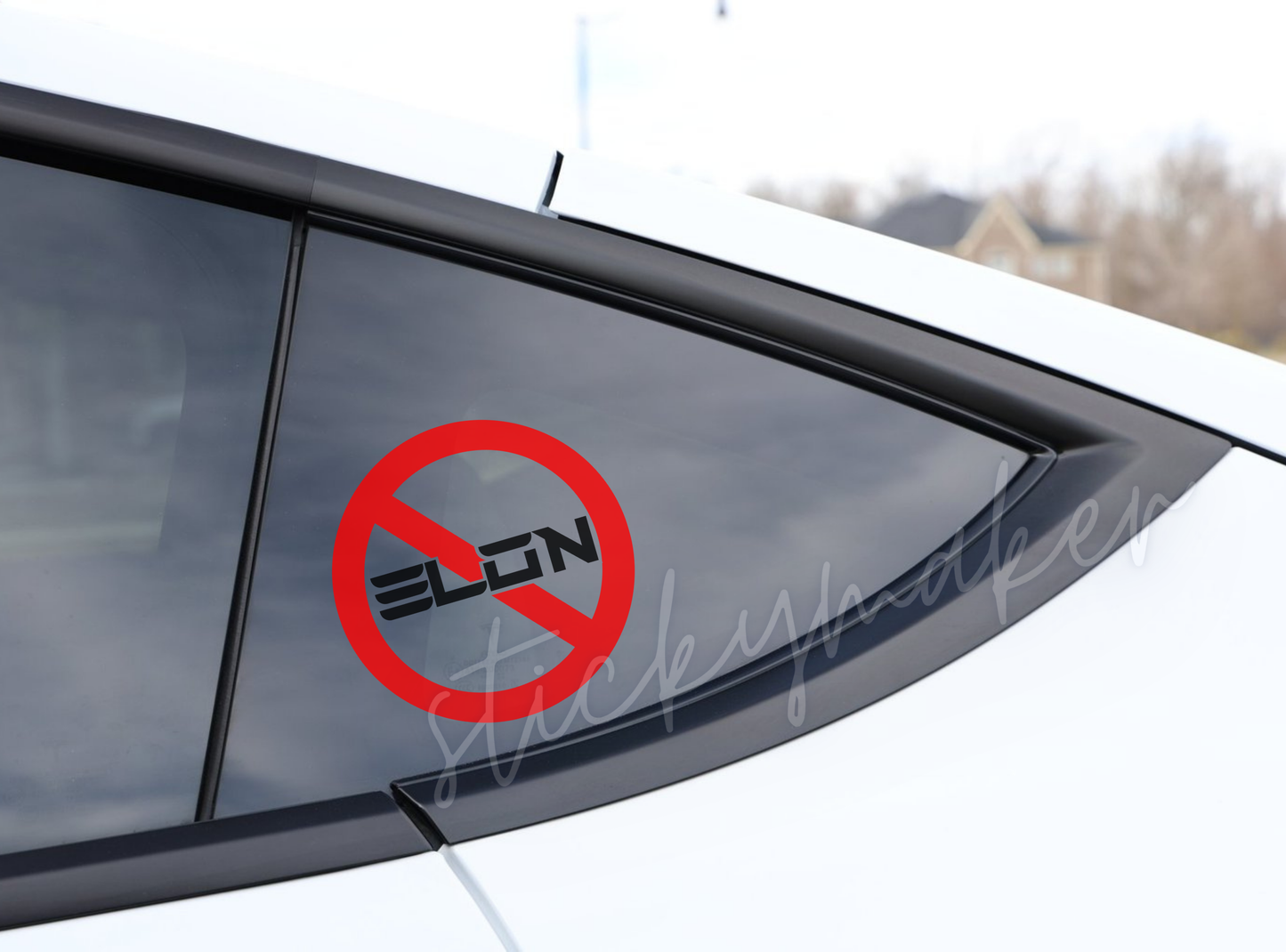 Anti Elon Vinyl Decal | Bumper Sticker | Anti-Elon Musk Tesla Car | Anti Elon Tesla | F-Elon Anti-Elon F Elon F-Elon Felon