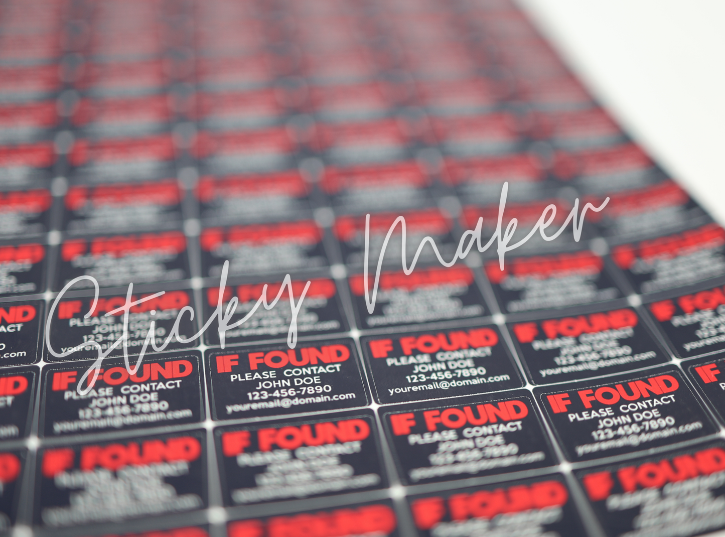 If Found, Please Return To Stickers – Personalized for Your Peace of Mind!