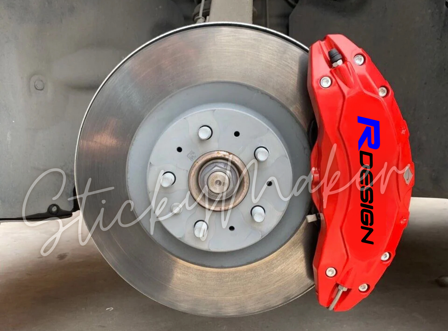 6x Volvo R Design Brake Caliper Decals | Replacement Brake Stickers | 3 Sizes