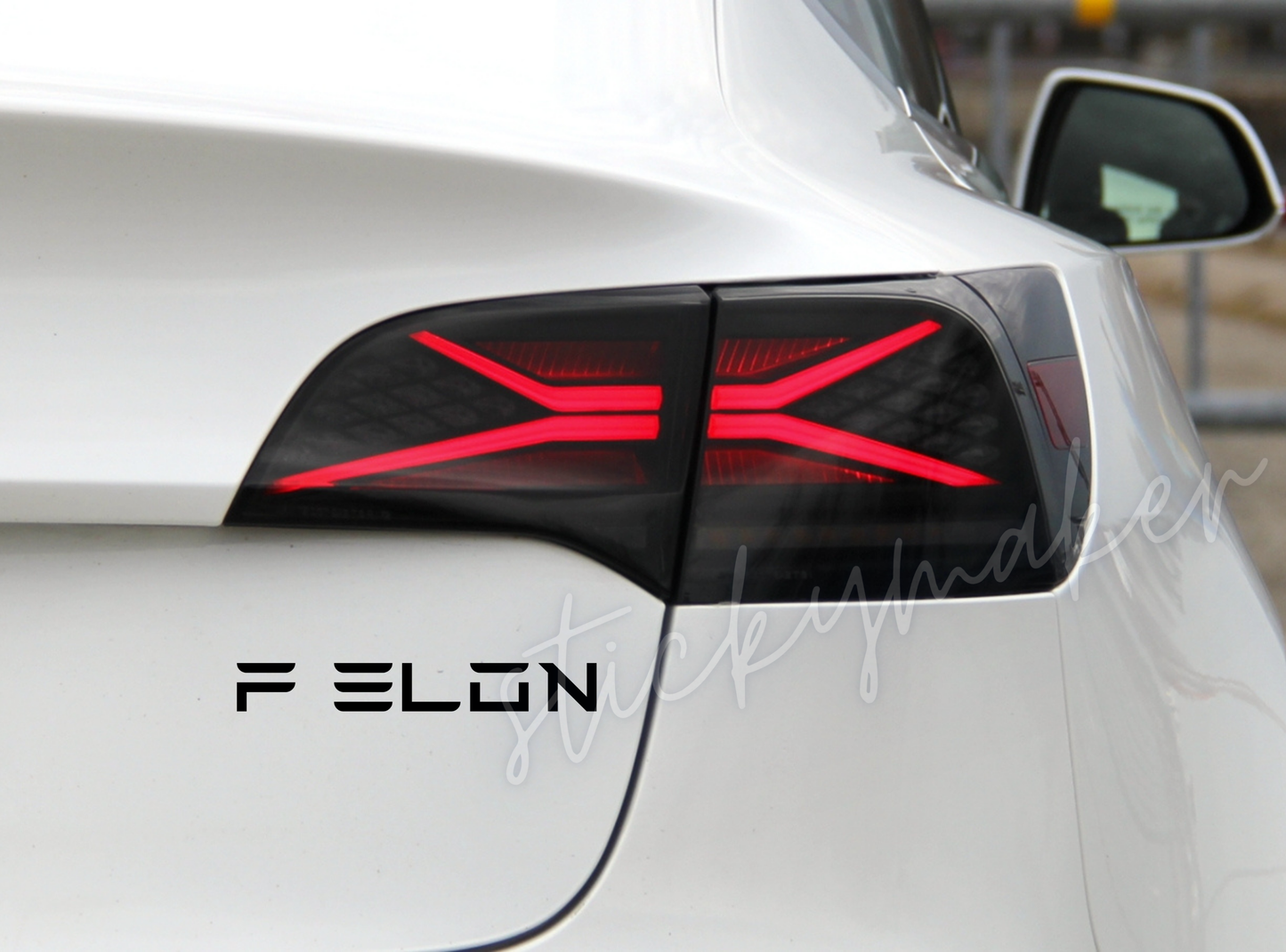 F Elon Vinyl Decal - Felon - High Quality Vinyl - Waterproof and UV Resistant