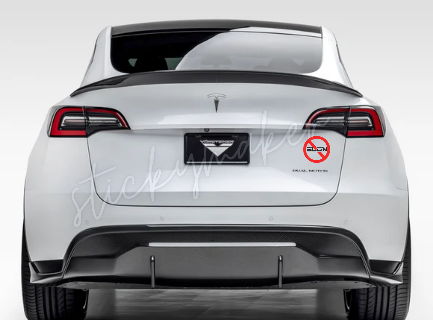 Anti Elon Vinyl Decal | Bumper Sticker | Anti-Elon Musk Tesla Car | Anti Elon Tesla | F-Elon Anti-Elon F Elon F-Elon Felon