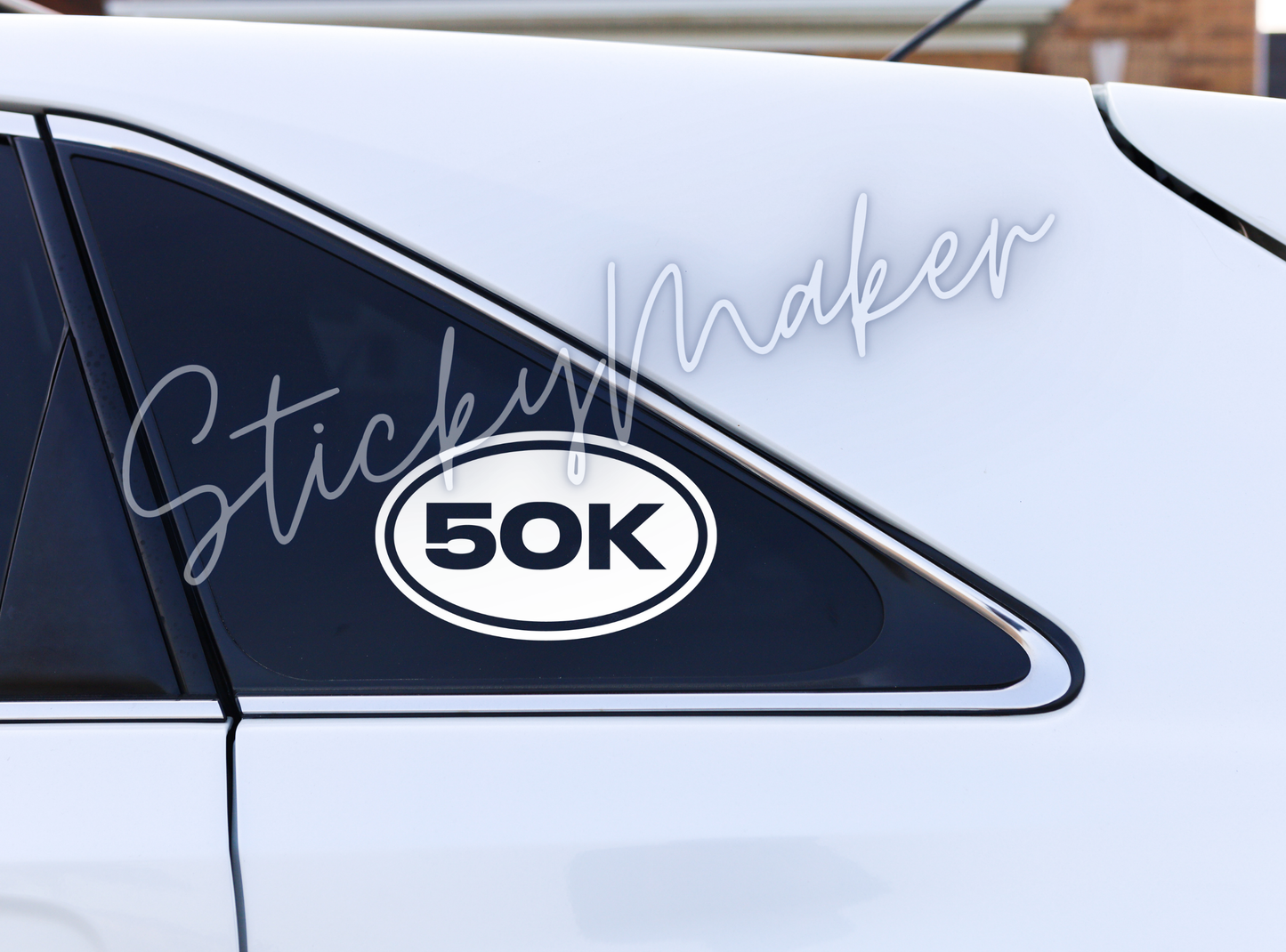 Marathon Race Runner Vinyl Decal Half Marathon Sticker Triathlon 13.1 26.2 10k 5k 3.1 6.2 50 50k | Waterproof | 63 Color Choices