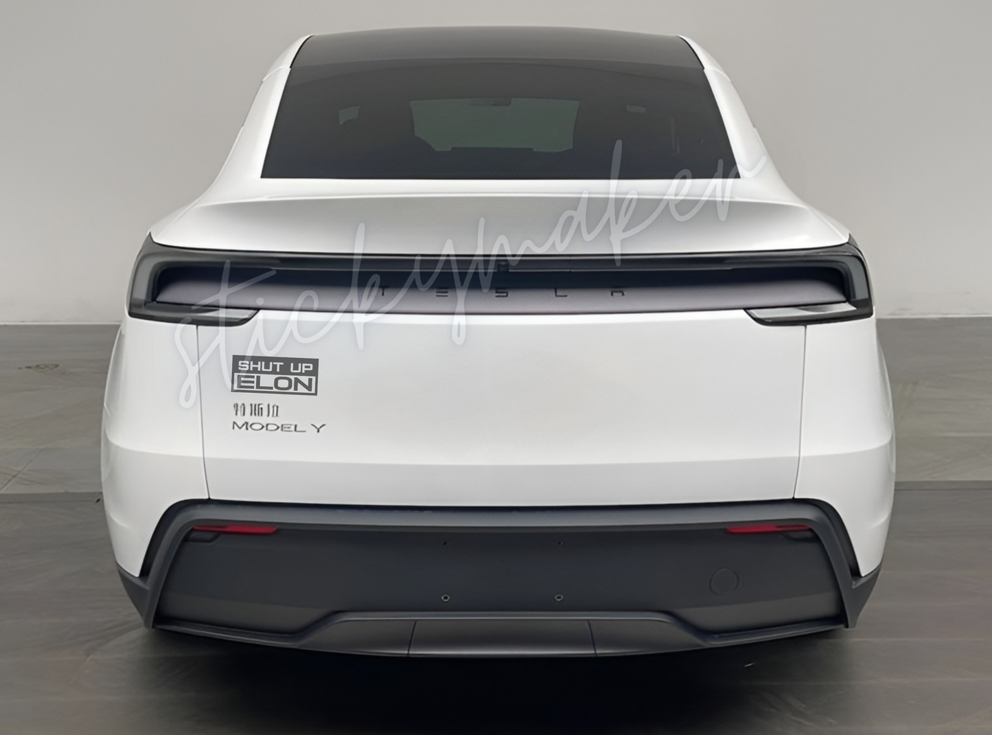 Shut Up Elon – Anti-Elon Vinyl Decal | Tech Billionaire Protest Sticker | Weatherproof Car & Laptop Decal | Bumper Sticker