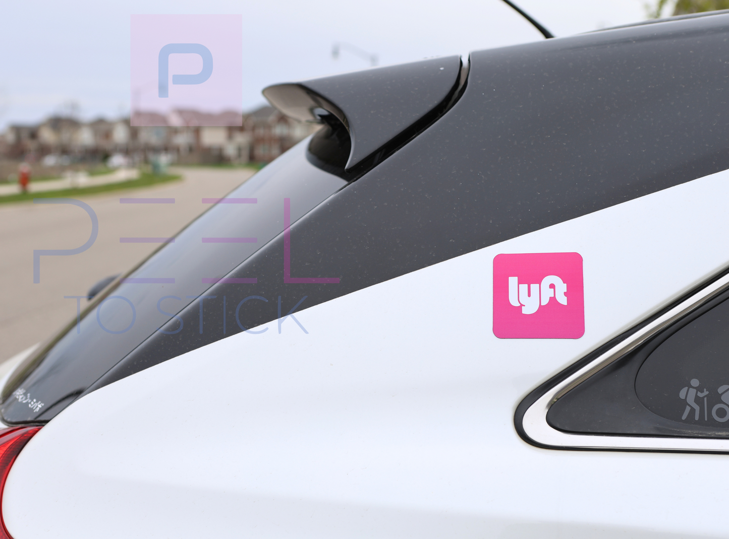 Lyft Magnet - Ride Sharing Magnet 3"x3" Safety and Security - Sticky Maker