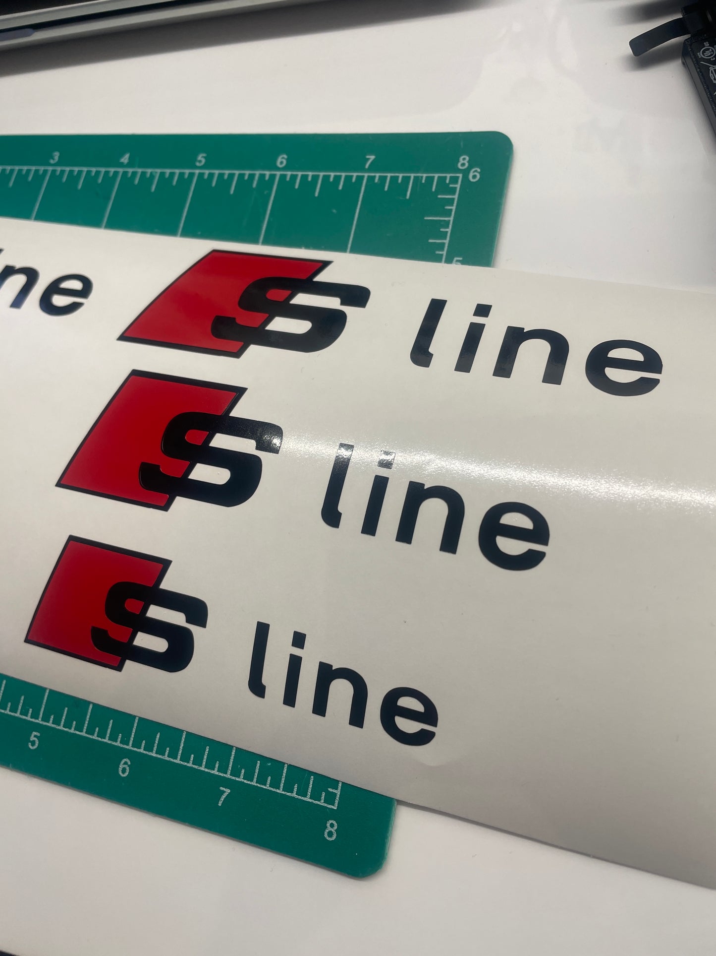 6x Audi SLine Brake Caliper Decals | Replacement Brake Stickers Audi Quattro S Line | 3 Sizes