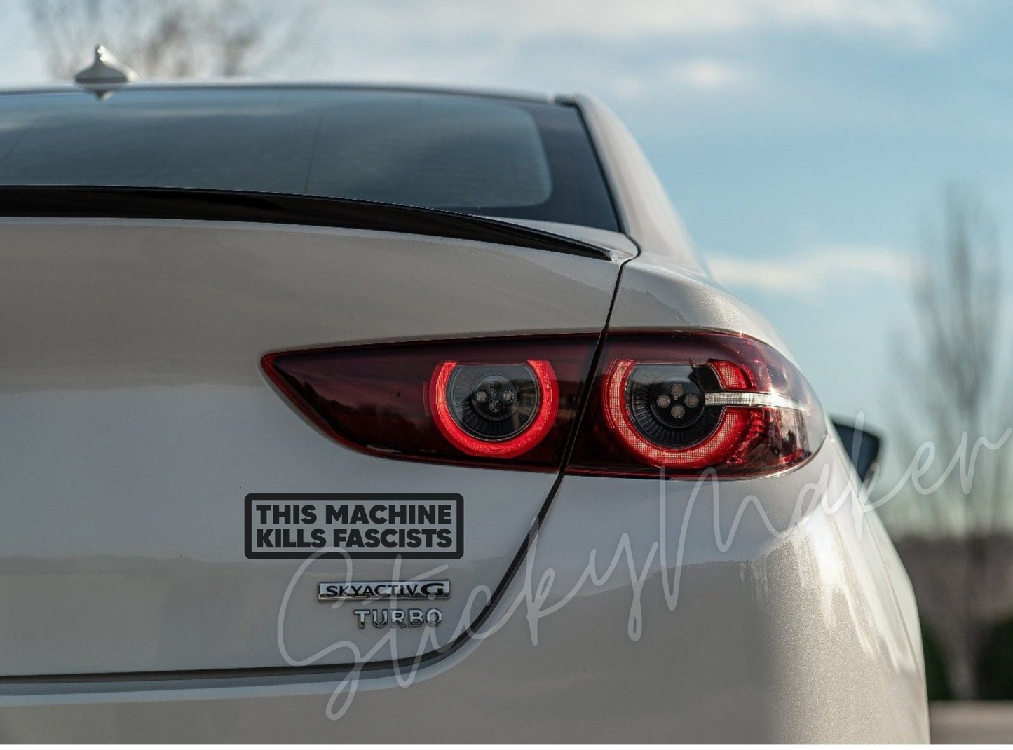 This Machine Kills Fascists Vinyl Decal – Anti-Fascism Stickers | Political Protest Decal | Weatherproof Bumper Sticker | Sticker