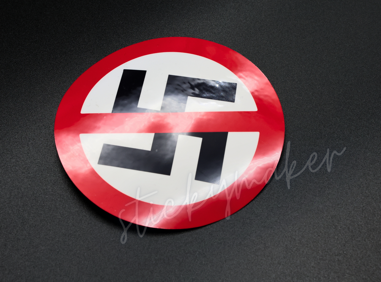 Anti-Nazi Sticker – No Nazis Sticker, Anti-Fascist Decal, Political Protest Sticker, Anti-Hate Bumper Sticker, Anti-Racist