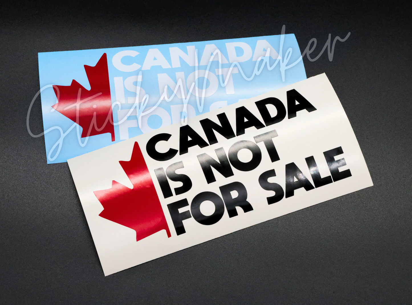 Canada Is Not for Sale Vinyl Decal – Patriotic Canadian Sticker, Anti-Takeover Car Decal, Weatherproof Canada Sticker