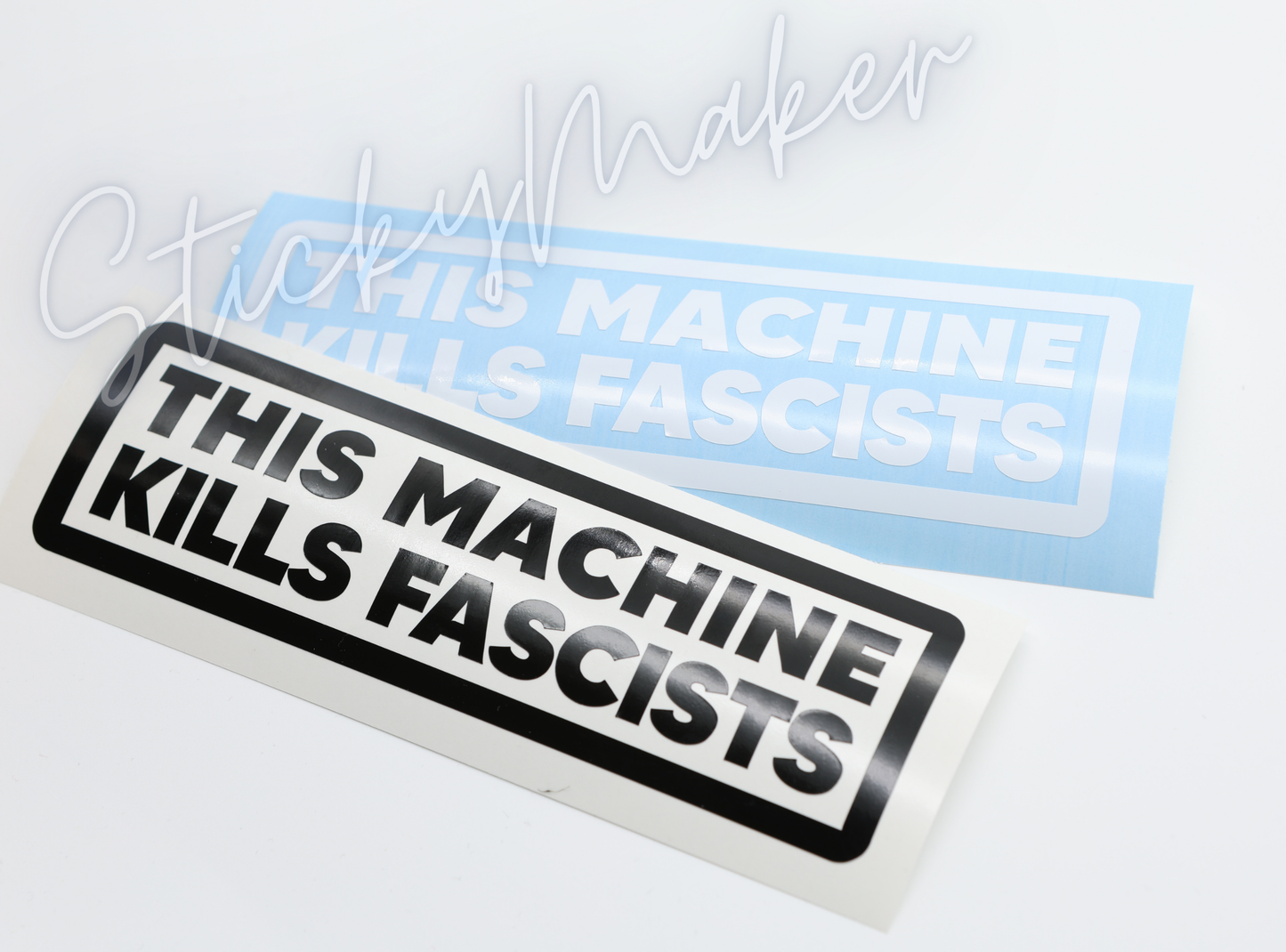 This Machine Kills Fascists Vinyl Decal – Anti-Fascism Stickers | Political Protest Decal | Weatherproof Bumper Sticker | Sticker