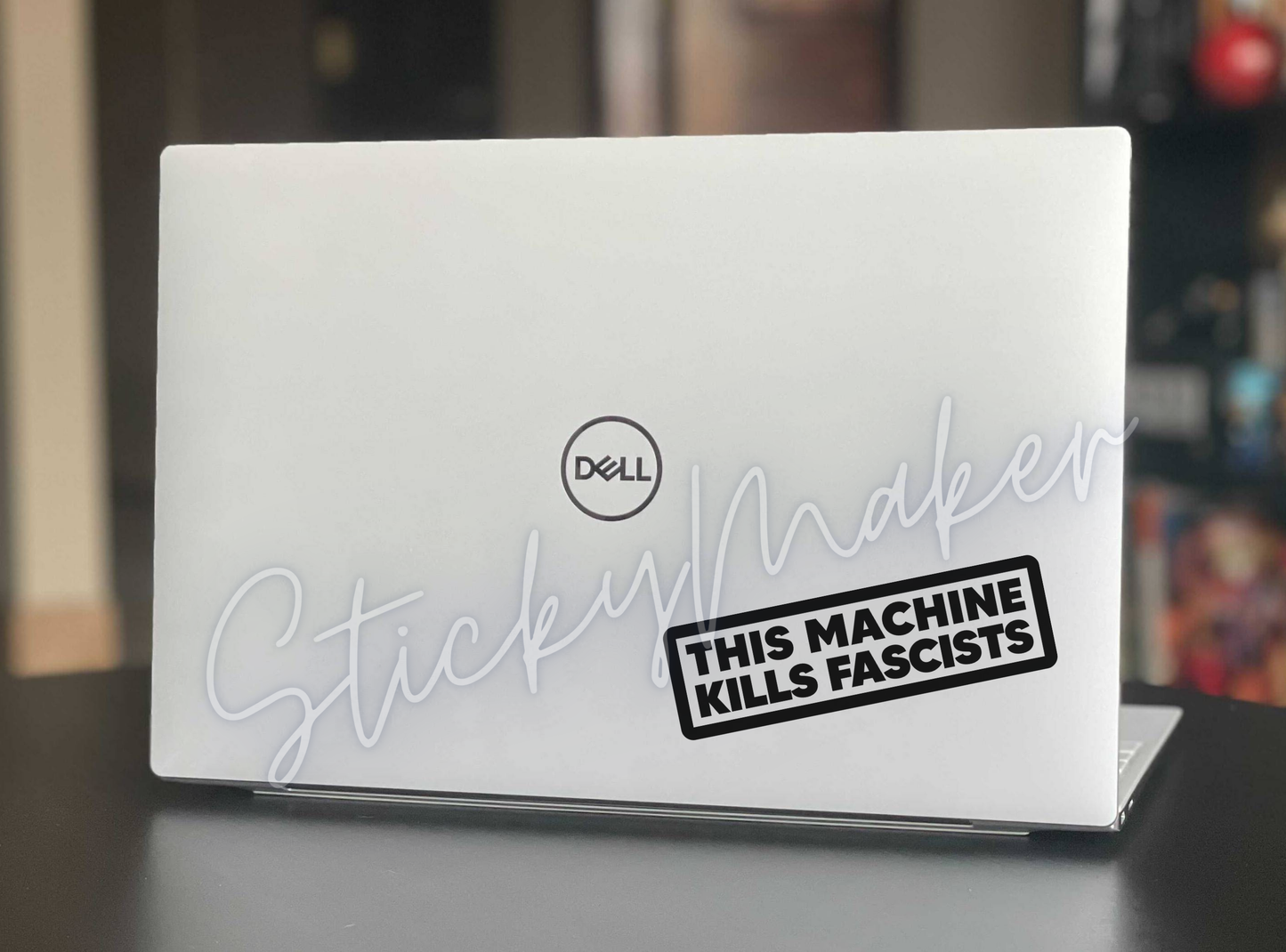 This Machine Kills Fascists Vinyl Decal – Anti-Fascism Stickers | Political Protest Decal | Weatherproof Bumper Sticker | Sticker