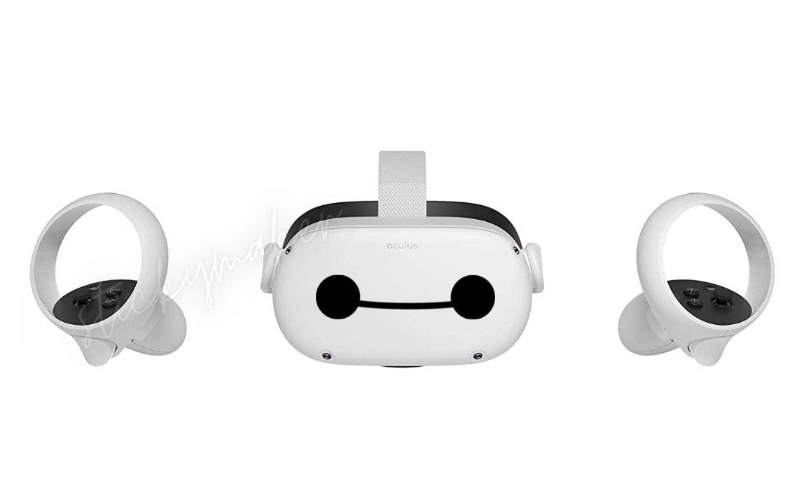 Baymax Oculus Quest / Quest 2 Vinyl Decal Sticker for Quest 2 VR Headset Virtual Reality Big Hero 6 - Sticky Maker