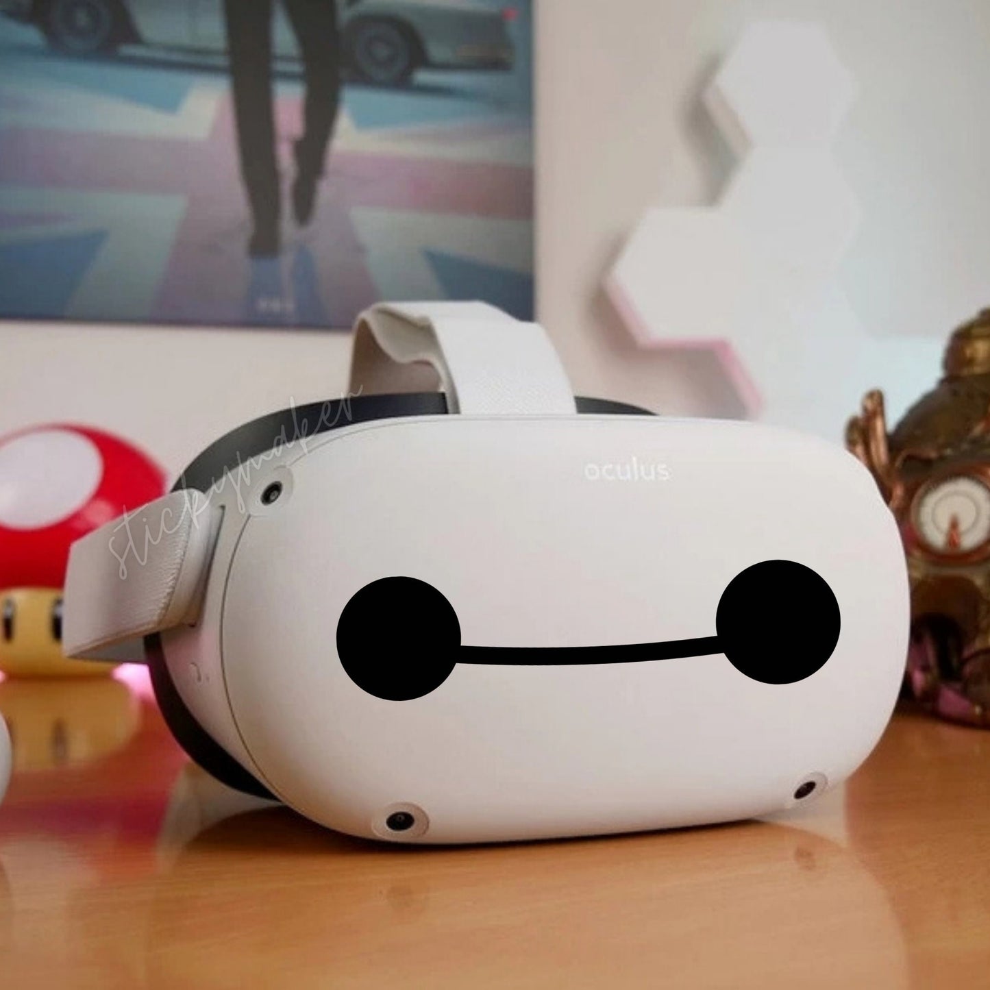 Baymax Oculus Quest / Quest 2 Vinyl Decal Sticker for Quest 2 VR Headset Virtual Reality Big Hero 6 - Sticky Maker