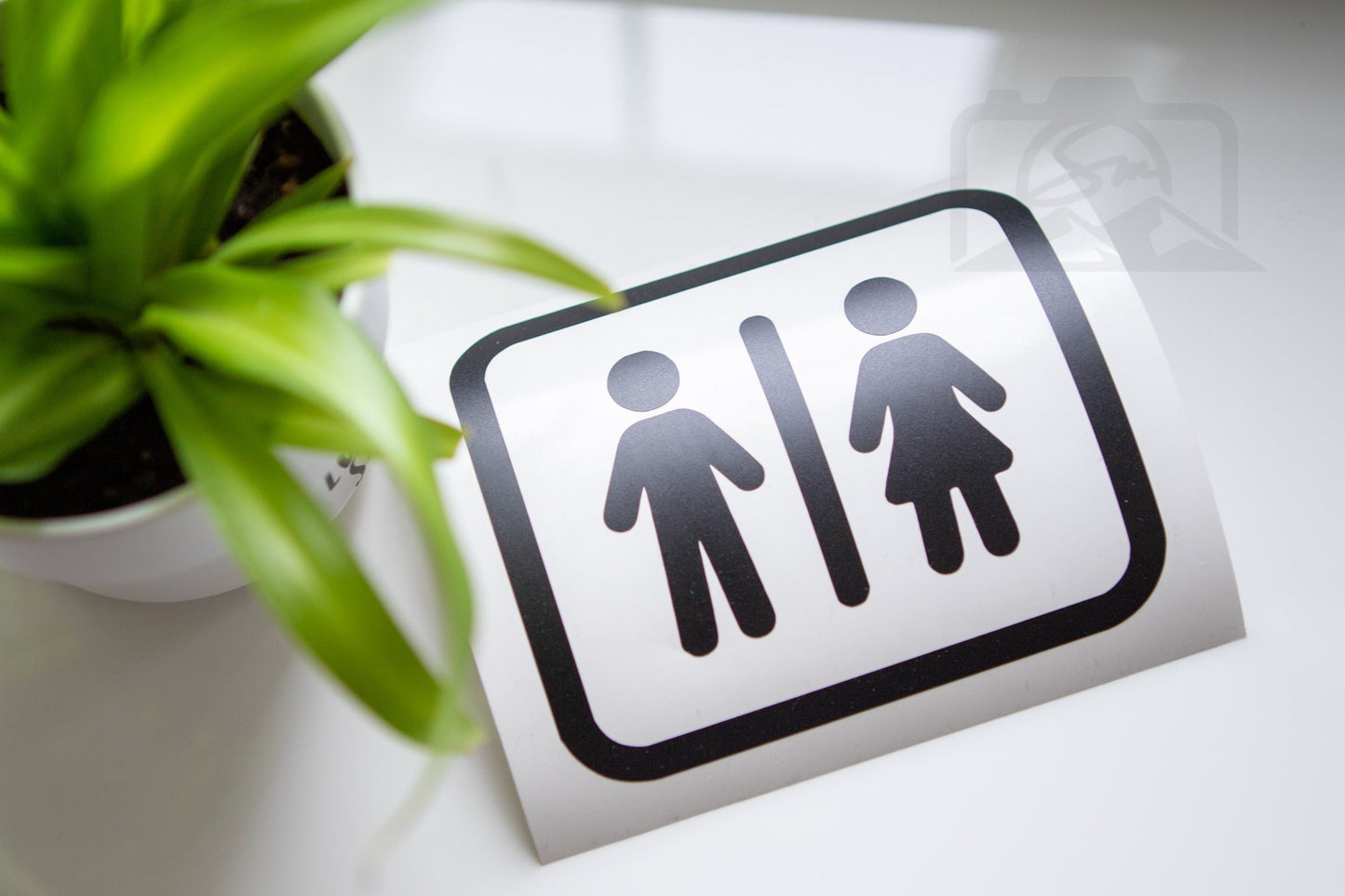 Bathroom Vinyl Decal | Classroom | Business | Restaurant | Office | Home | RV | Boat | Cottage | Powder Room | Condo - Sticky Maker