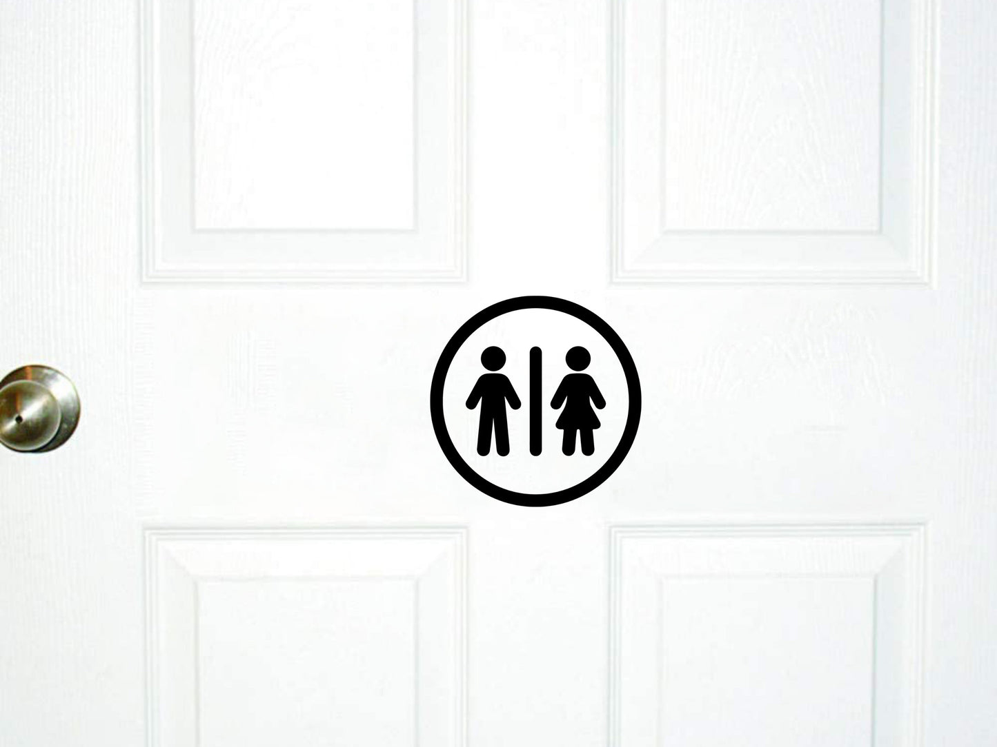 Bathroom Vinyl Decal | Classroom | Business | Restaurant | Office | Home | RV | Boat | Cottage | Powder Room | Condo - Sticky Maker