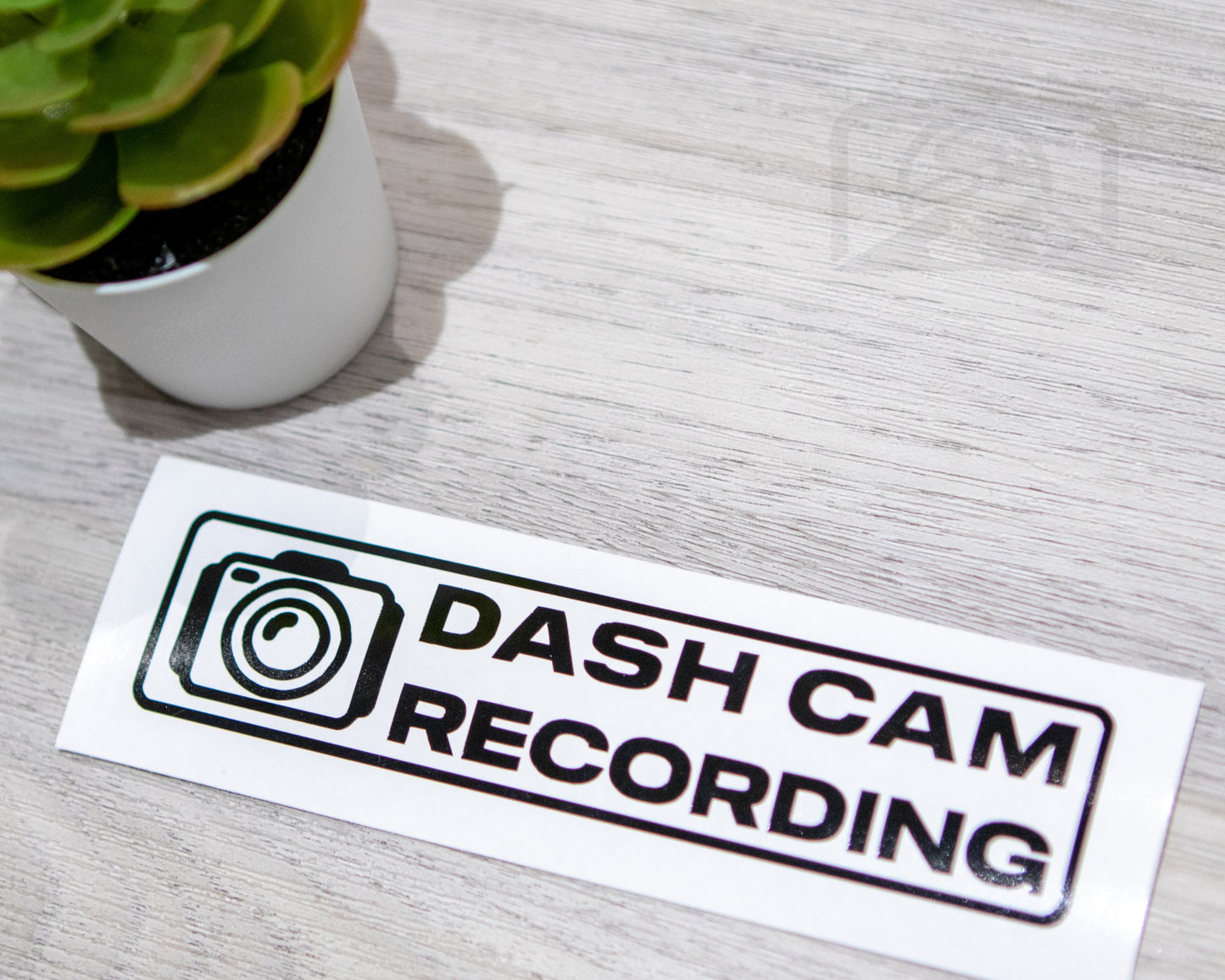 Set of 2: Dash Cam Recording Vinyl Decal | Dashcam Car Motorcycle Van Truck | Car Sticker Car Decal | Bumper Sticker | Window Sticker | Safe - Sticky Maker