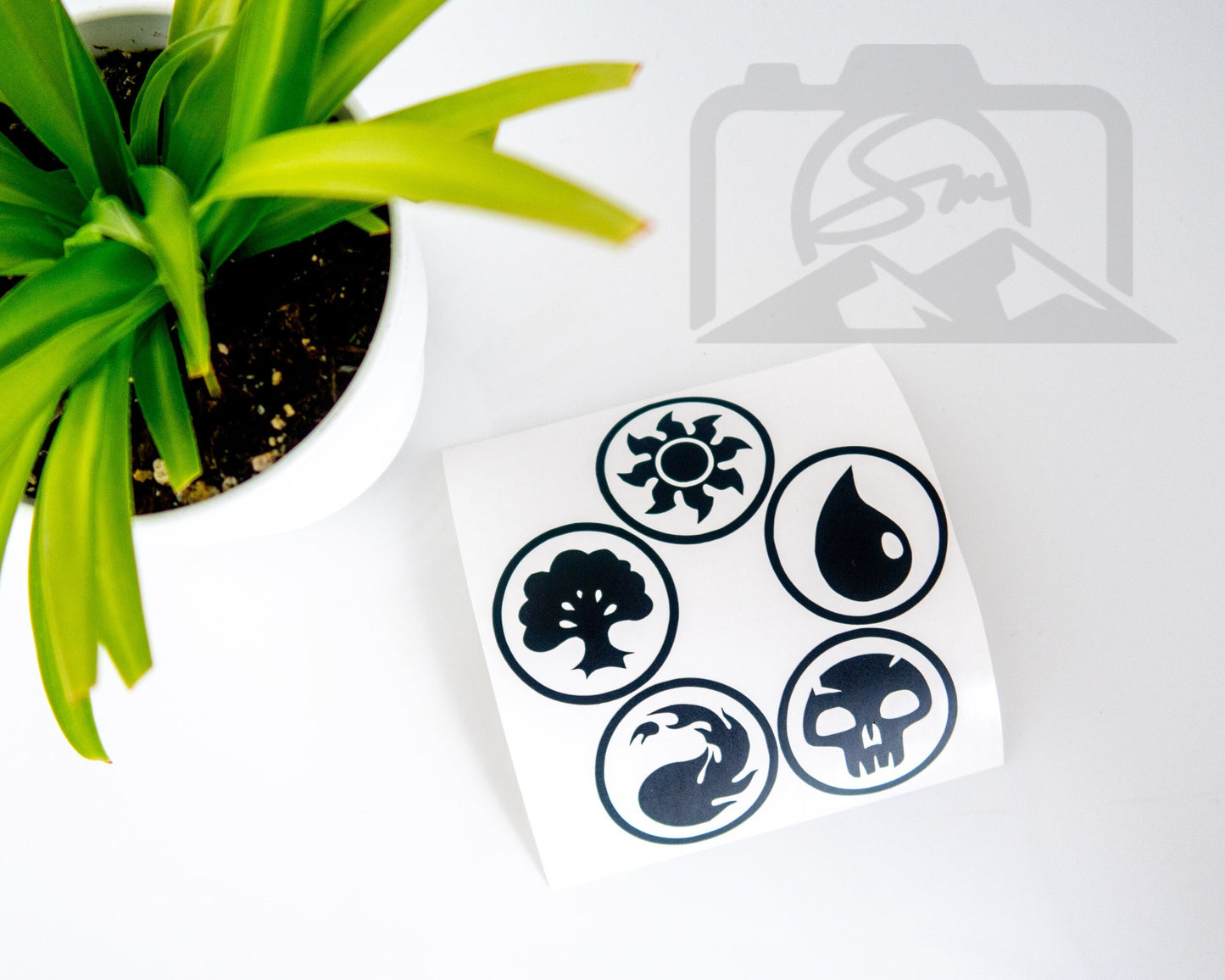 Magic the Gathering Mana Symbols Vinyl Decal | MTG Card Deck Decal | Magic Symbols | Phyrexian | Booster MTG Cards MTG Arena #Mtg - Sticky Maker