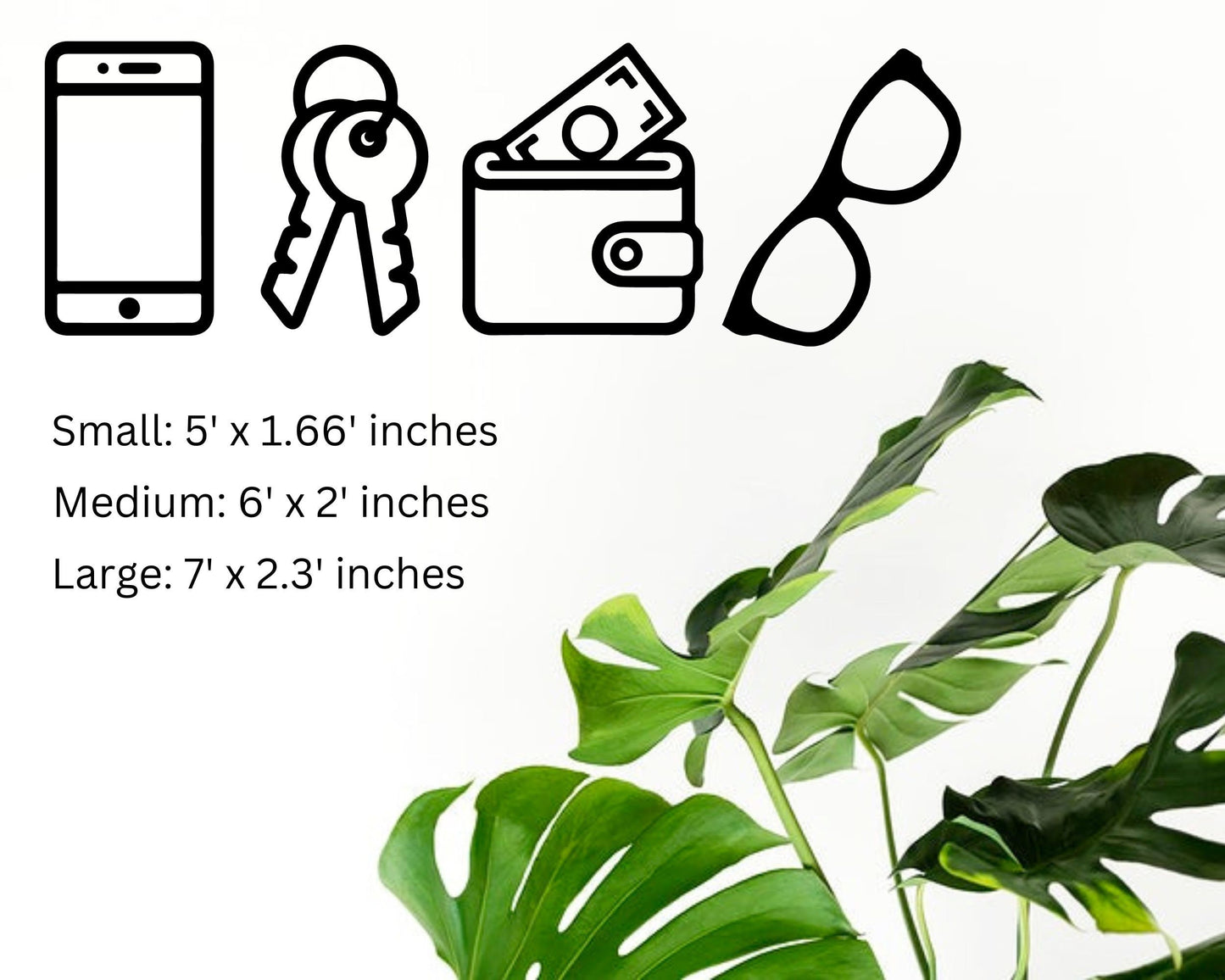 Phone Keys Wallet Glasses Door Vinyl Decal | Before Leaving Reminder | Guest Reminder | Home Decor | Welcome | Door Sign | Door Decal | Cute - Sticky Maker