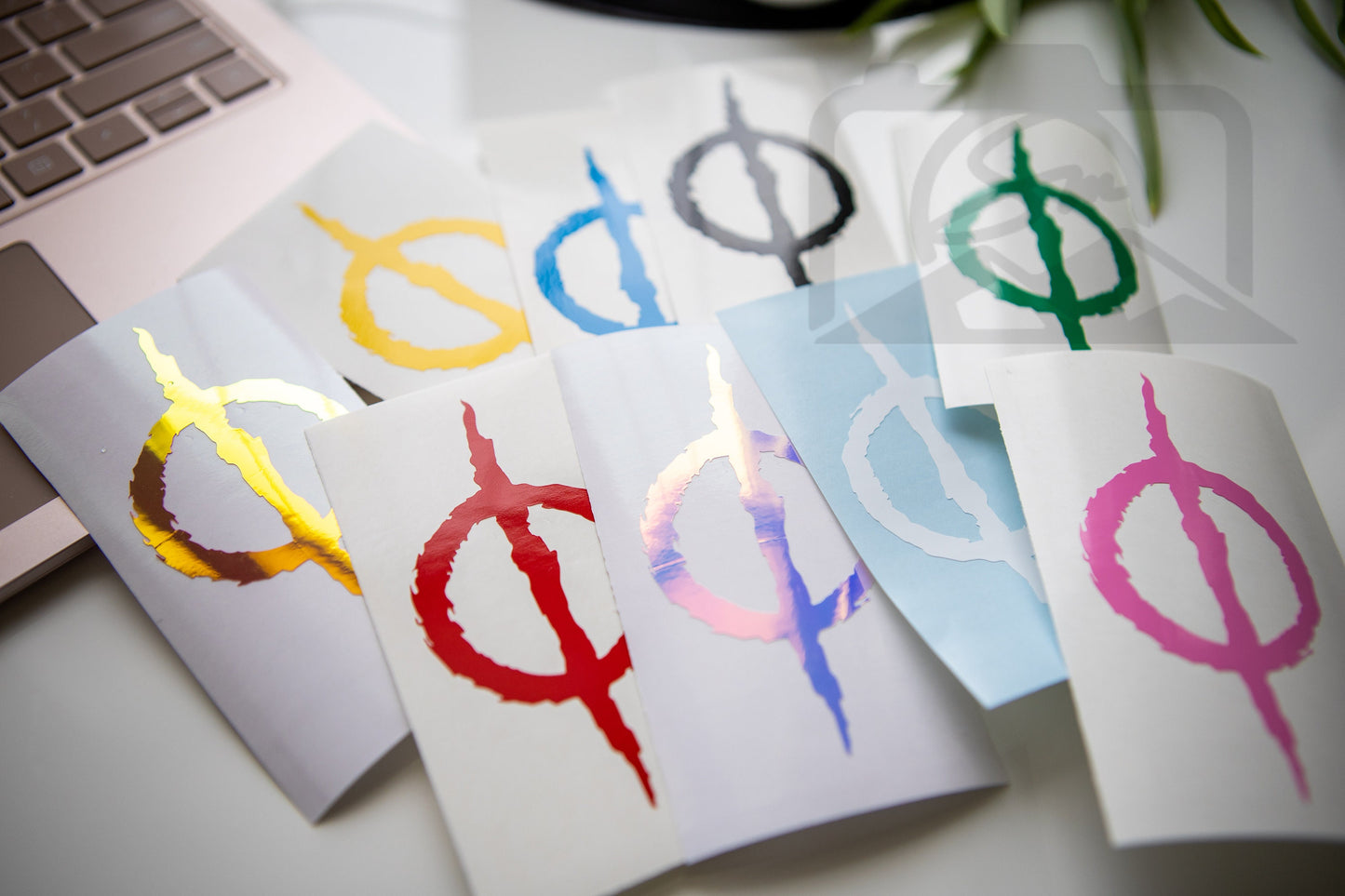 Set of 2: Phyrexian Emblem Sticker Vinyl Decal | Magic the Gathering | MTG Car Decal Bottle Laptop Phyrexia All Will be One Decal - Sticky Maker