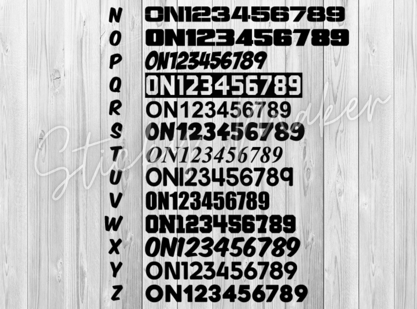 Set of 2: Boat Registration Numbers | Hull ID | Boat ID | Vessel Licensing | Vessel licensing and registration | Vinyl Decal Numbers - Sticky Maker