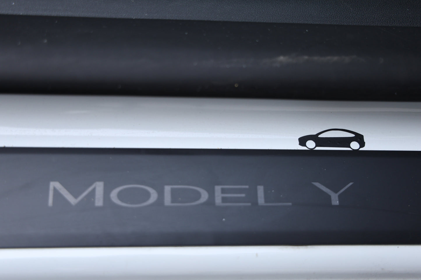 Set of 2: Tesla Model 3 Y Easter Egg Vinyl Decal | Vinyl Decal Sticker for Mirror Car Windshield Window Door Headlight Model Y Model 3 Tesla - Sticky Maker