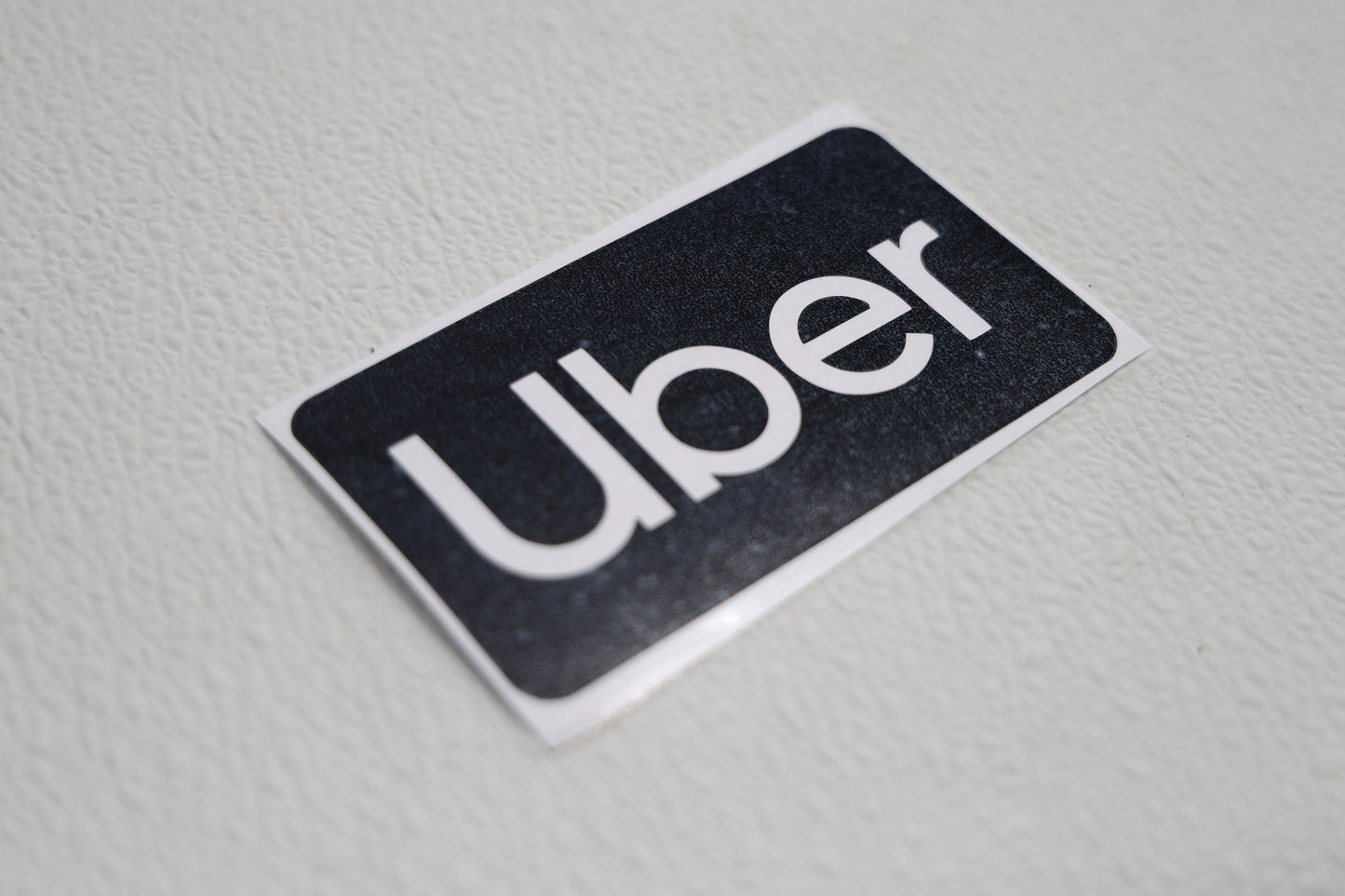 Set of 2: Uber Logo Half Size | Cut out Vinyl Decal Sticker | Black or White Designs | Newest Uber Logo | Transparent Text - Sticky Maker
