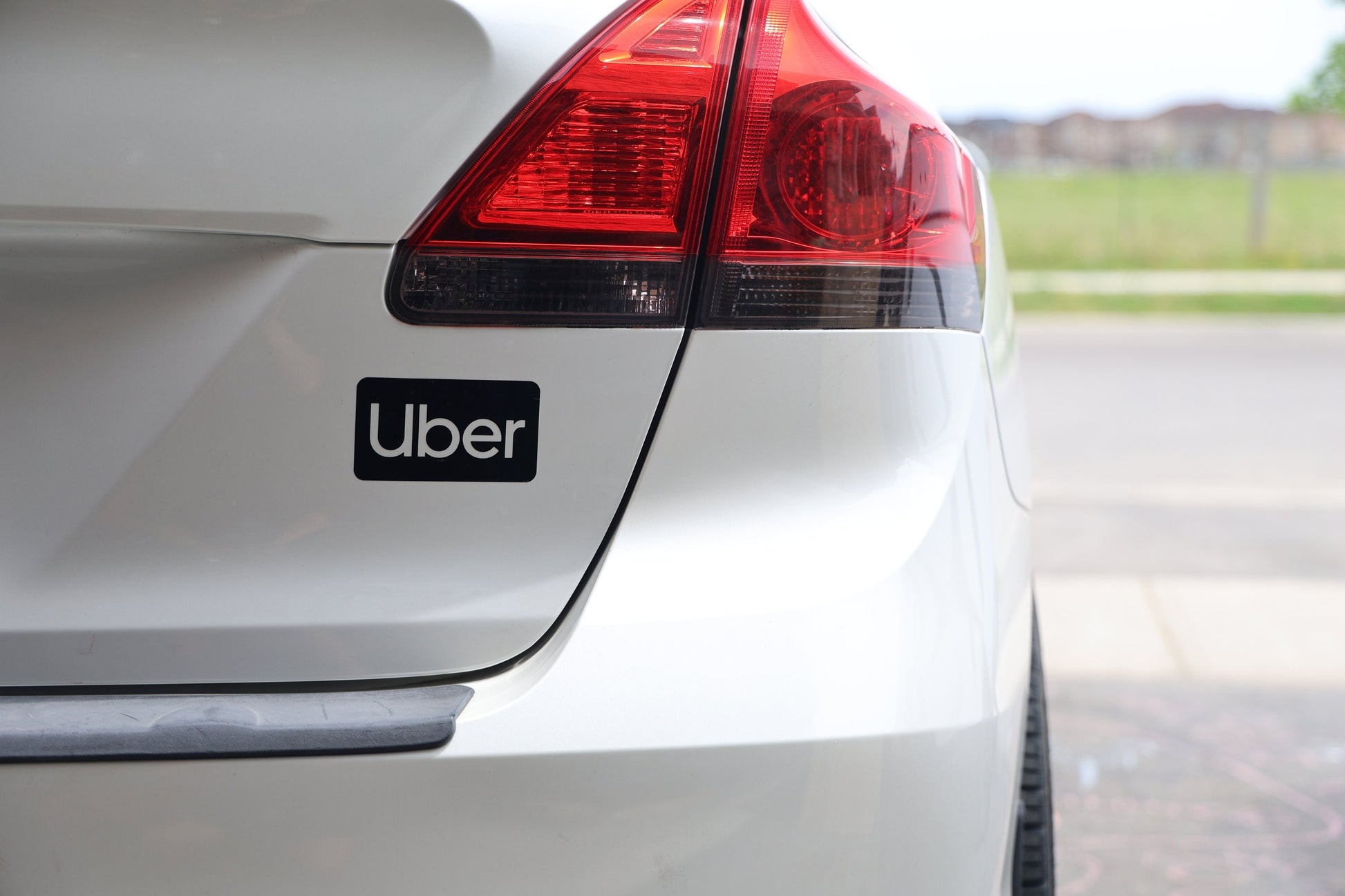 Set of 2: Uber Logo Half Size | Cut out Vinyl Decal Sticker | Black or White Designs | Newest Uber Logo | Transparent Text - Sticky Maker