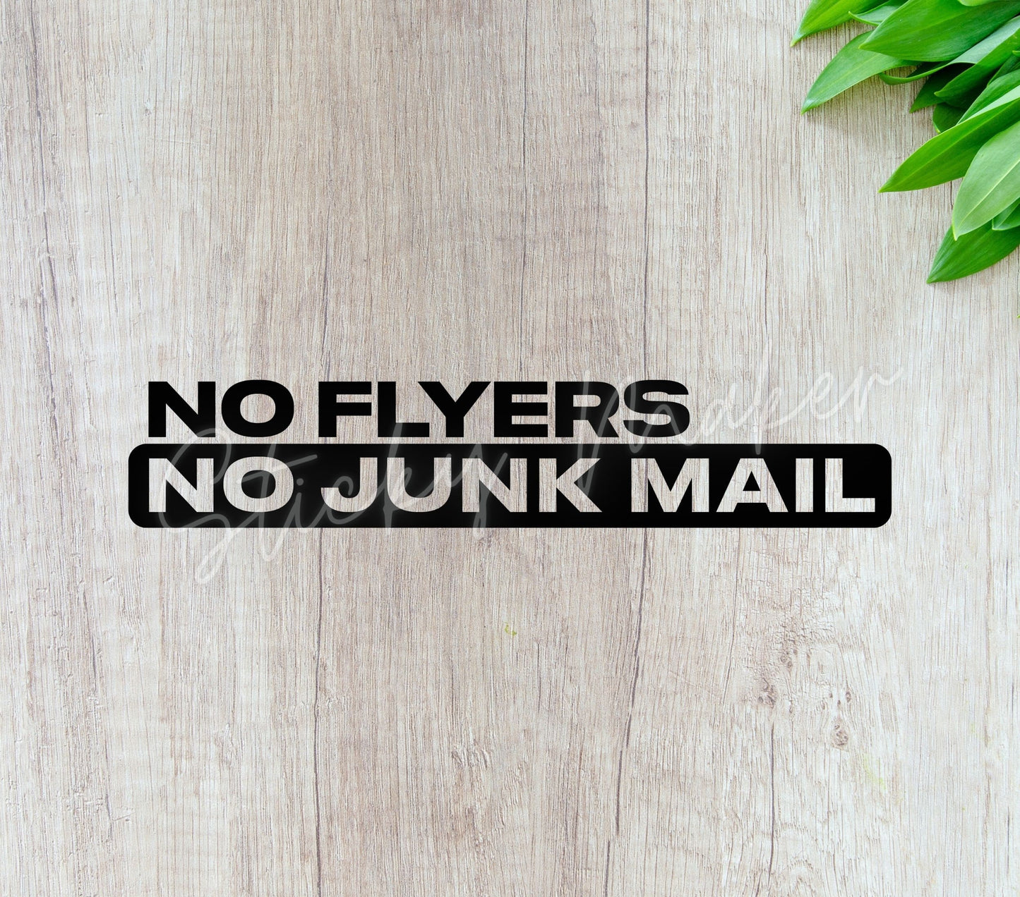 No Flyers No Junk Mail Vinyl Sign | Door Sticker | No Junk Mail | No Flyers | Window Decal | Door Decal | Store Decal | Mailbox | Home - Sticky Maker