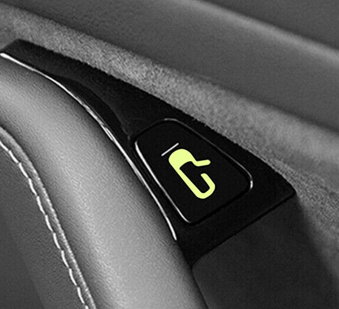 8x Tesla Door Open Decal Glow in the Dark Fluorescent Exit Close 2 Sizes Model Y Model X Model 3 Model S Tesla Door Decal Sticker Vinyl - Sticky Maker