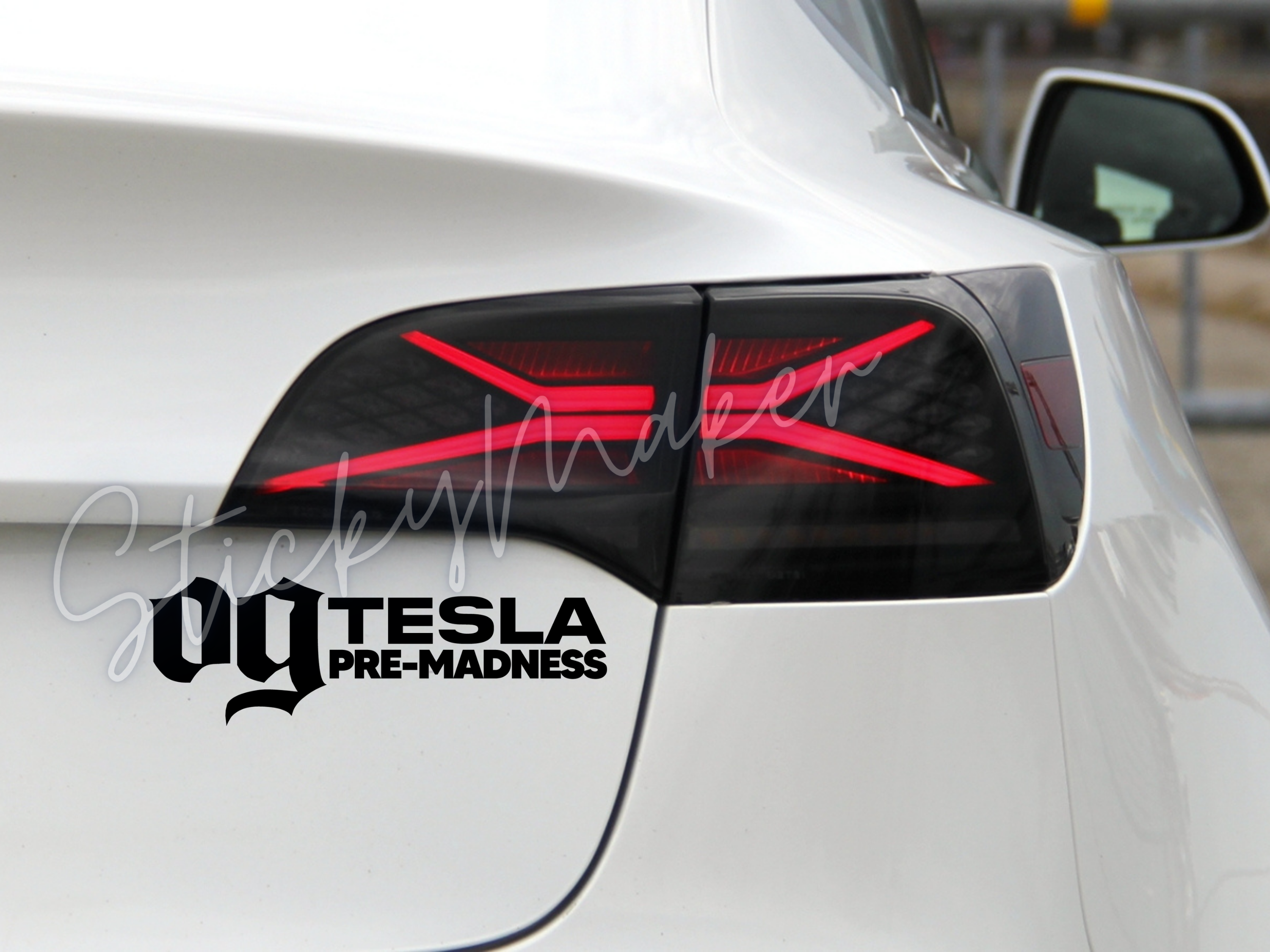 OG Tesla Pre-Madness Vinyl Decal | Bumper Sticker | Anti Elon Tesla