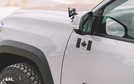 Set of 6: Canada Flag Decal | Vinyl Sticker for Car, Laptop, Water Bottle, Canada Pride, Custom Color Option