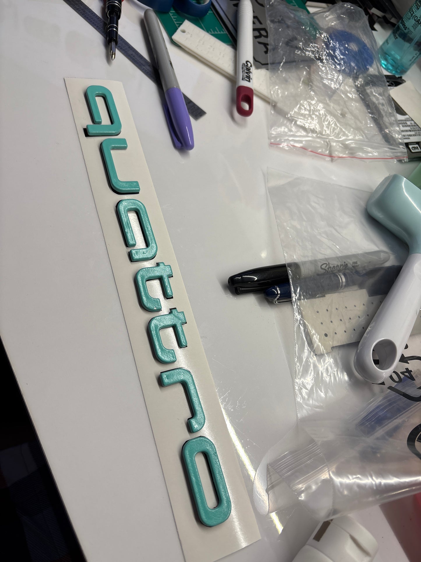 Quattro Logo Vinyl Decal - OEM Size Audi Emblem Replacement Sticker, Premium Oracal 651 Vinyl for Grille, Trunk, or Dashboard - Fits A3, A4, A5, S3, S4, RS6