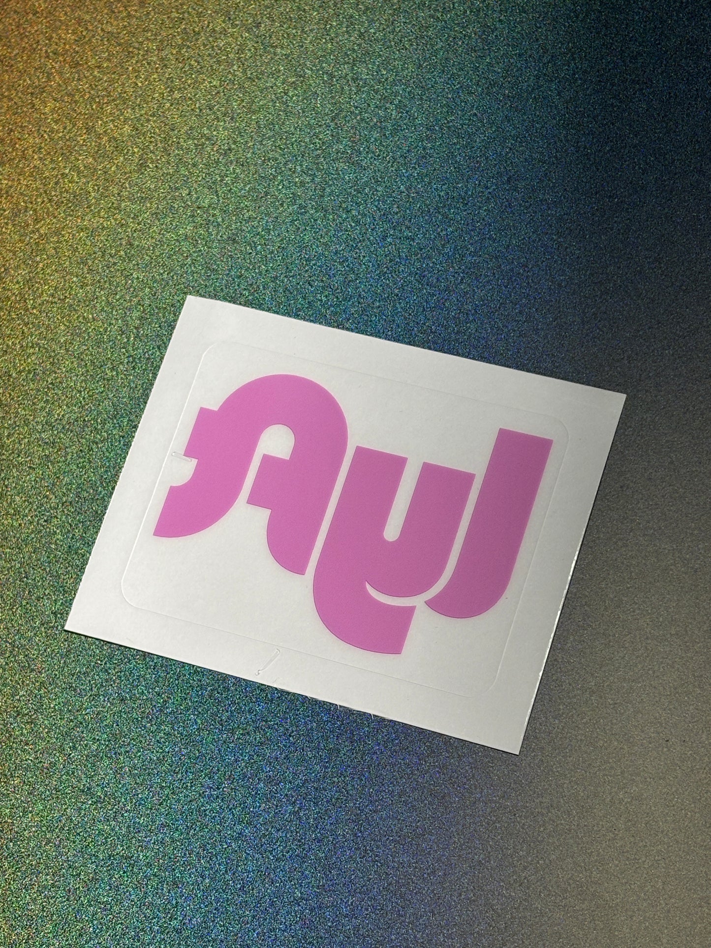 Lyft Logo REMOVABLE Cling Sticker | Vinyl Decal | Lyft Logo | Easy On and Off | 3"x2" Size | High Quality | Ridesharing Food Delivery