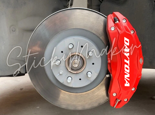 Daytona Brake Caliper Vinyl Decals - Set of 8