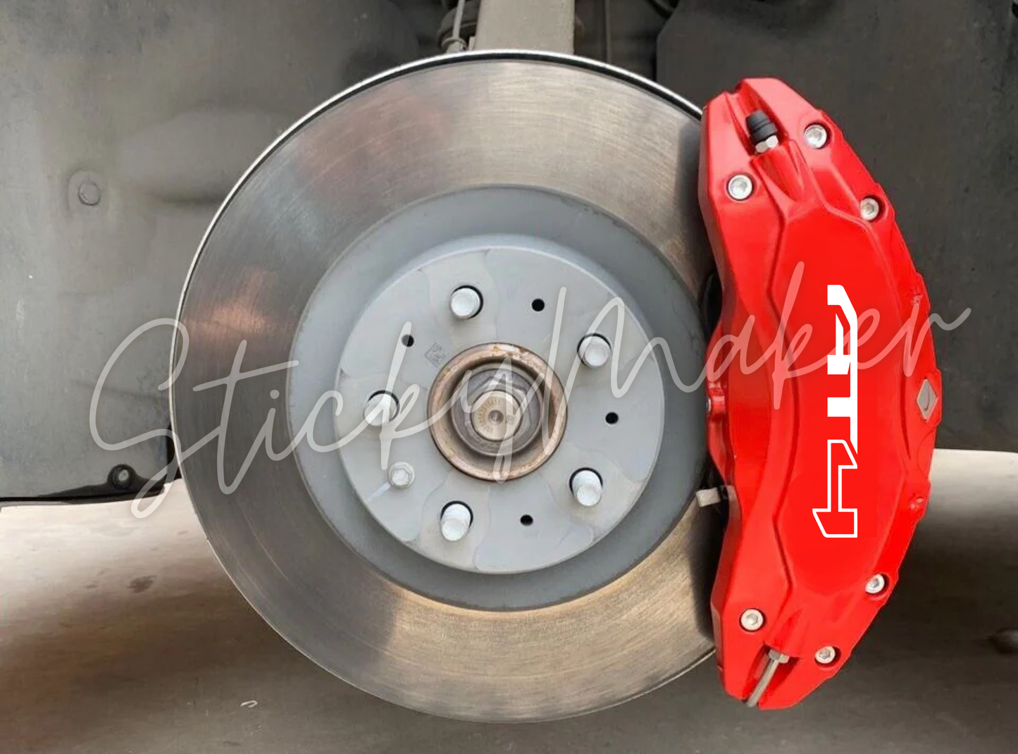 10x GMC AT4 Brake Caliper Decals | GM | GMC | AT4 | Vinyl Stickers - Sticky Maker
