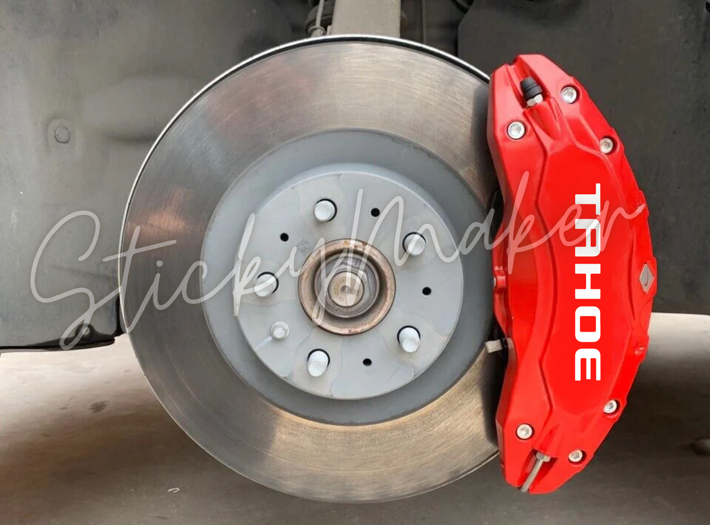 Chevrolet Tahoe Custom Brake Caliper Vinyl Decals - Set of 8