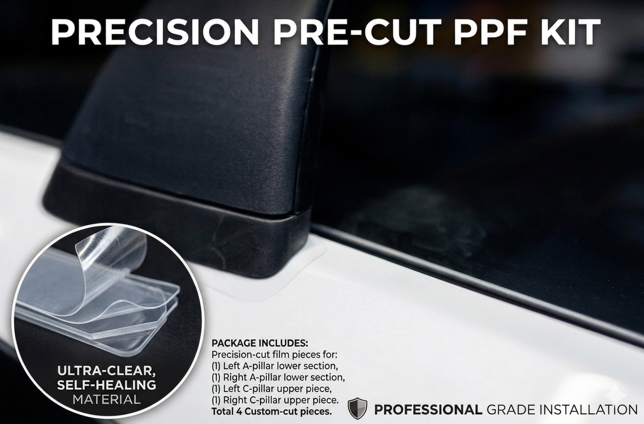 Tesla Model Y and 3 Roof Rack Paint Protection Film | Under Roof Rack PPF | Roof Rack Protective Stickers | Anti-Abrasion tape for roof rack