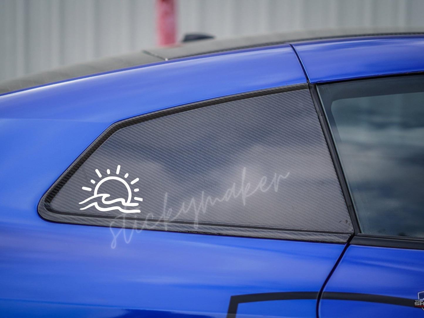 Sun Wave Vinyl Decal | Camping | Car Decal | Trailer | Travel | Mug Decal | Thermos Decal | Phone|  Laptop | Decal | Bottle Decal | Beach - Sticky Maker