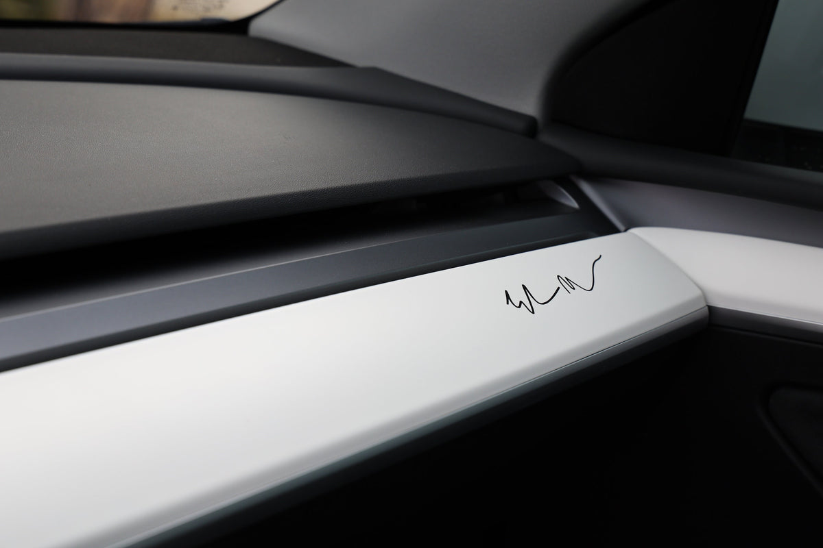 Tesla Musk Sticker Set of 2: Elon Musk Signature Decal | Tesla Decal | Tesla Sticker | El ...