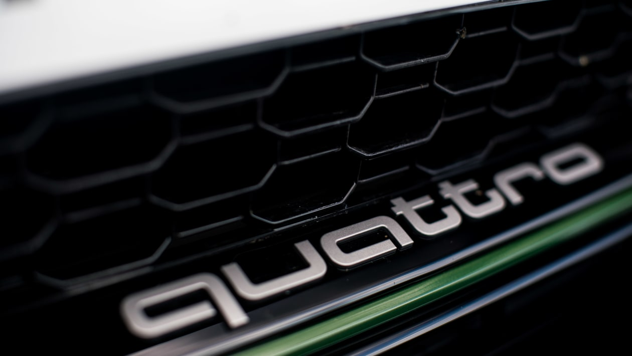 Quattro Logo Vinyl Decal - OEM Size Audi Emblem Replacement Sticker, Premium Oracal 651 Vinyl for Grille, Trunk, or Dashboard - Fits A3, A4, A5, S3, S4, RS6